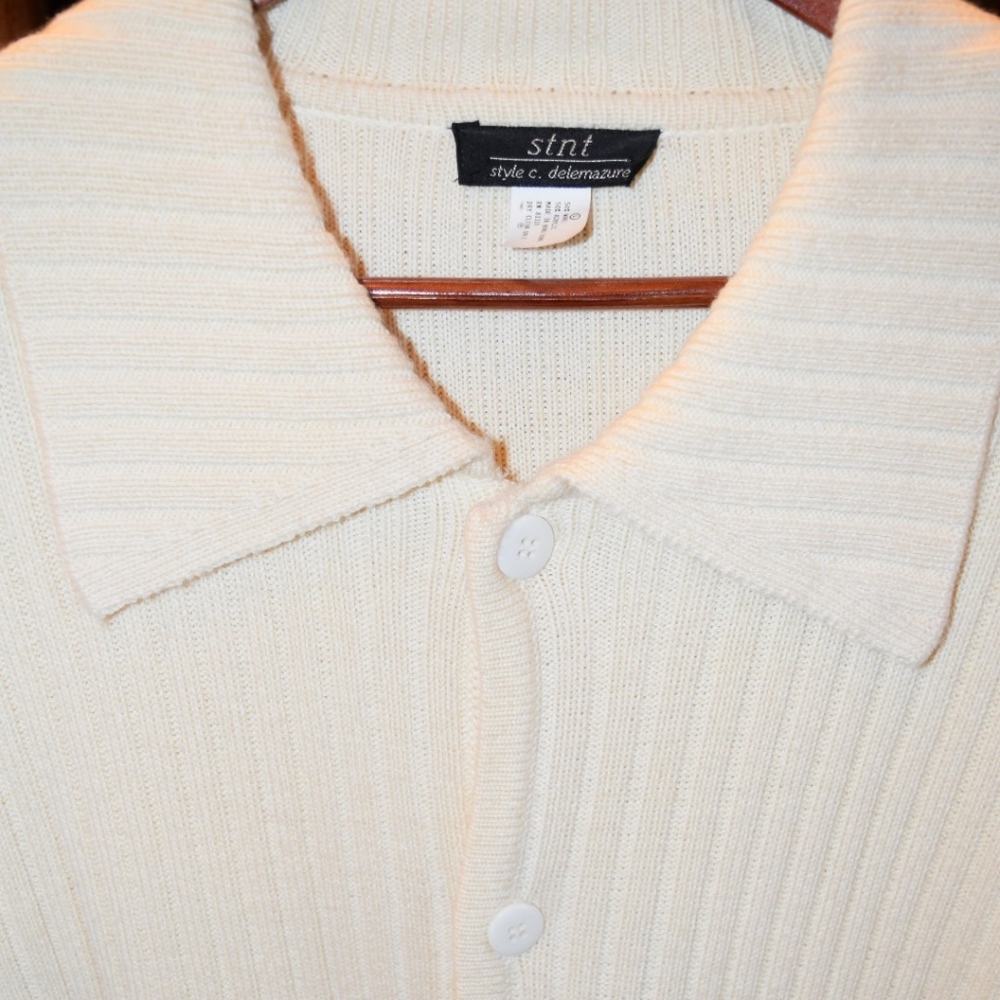 Cream STNT sweater/cardigan